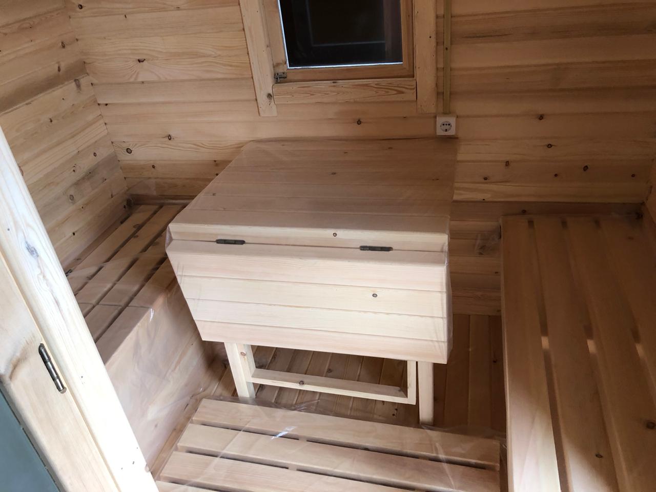 Квадро-баня 4.5м из кедра — фото