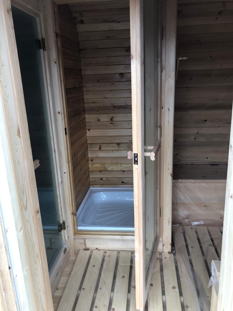 Квадро-баня 4.5м из кедра — фото