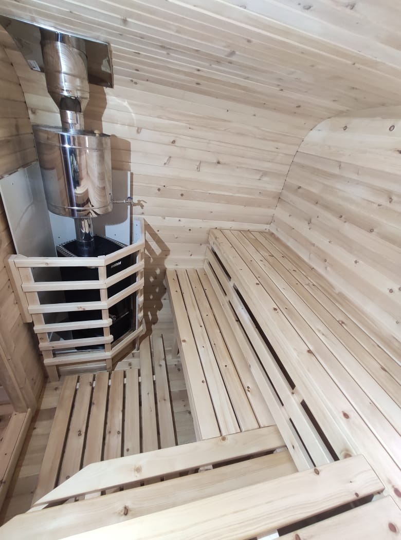 Квадро-баня 5.5м из кедра — фото