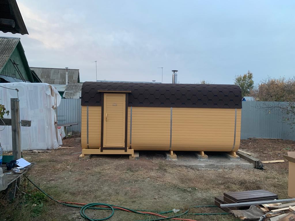 Квадро-баня 5м Мега люкс из кедра — фото