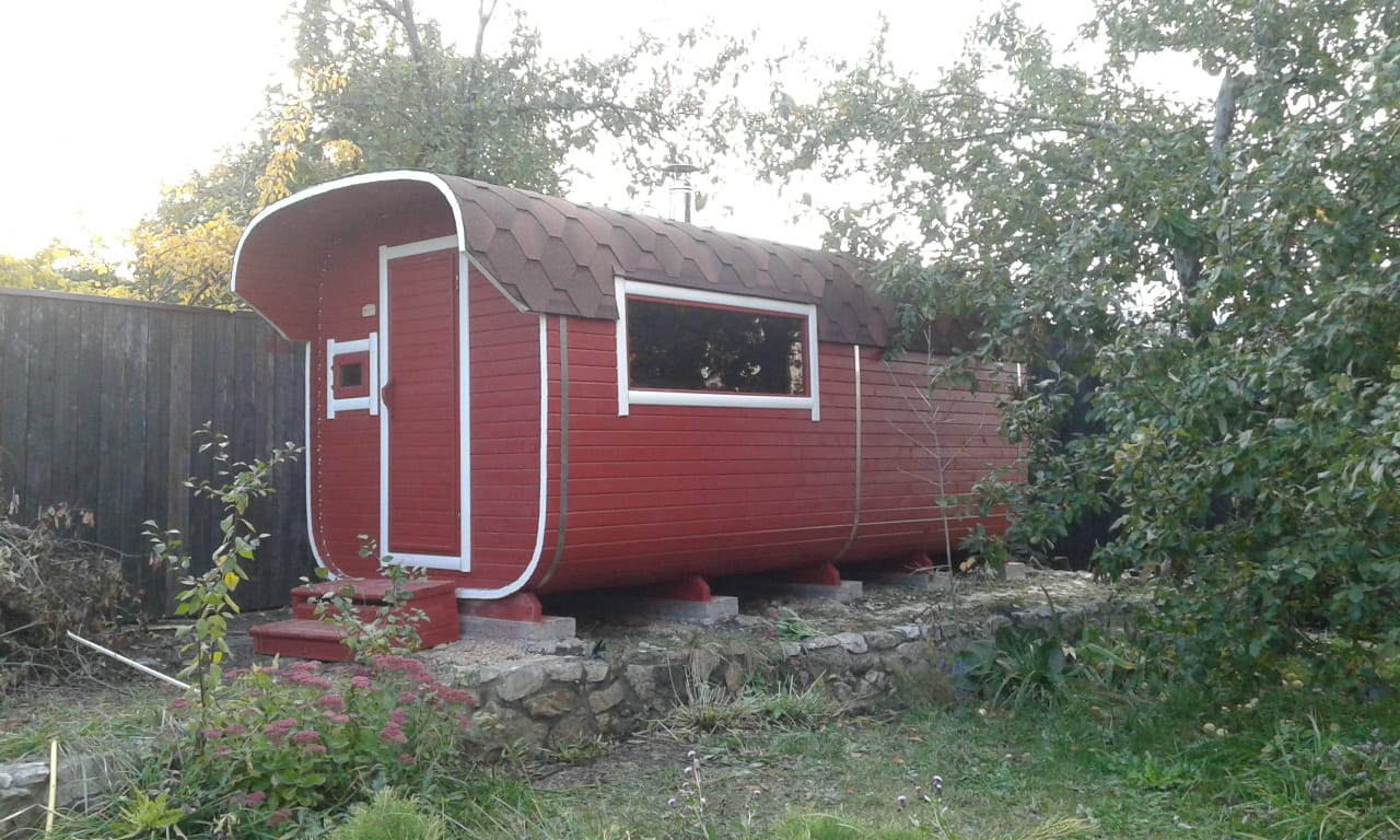 Квадро-баня 5м Мега люкс из кедра — фото