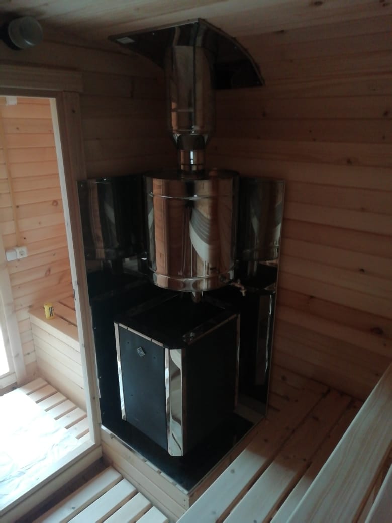 Квадро-баня 5м Мега из кедра — фото