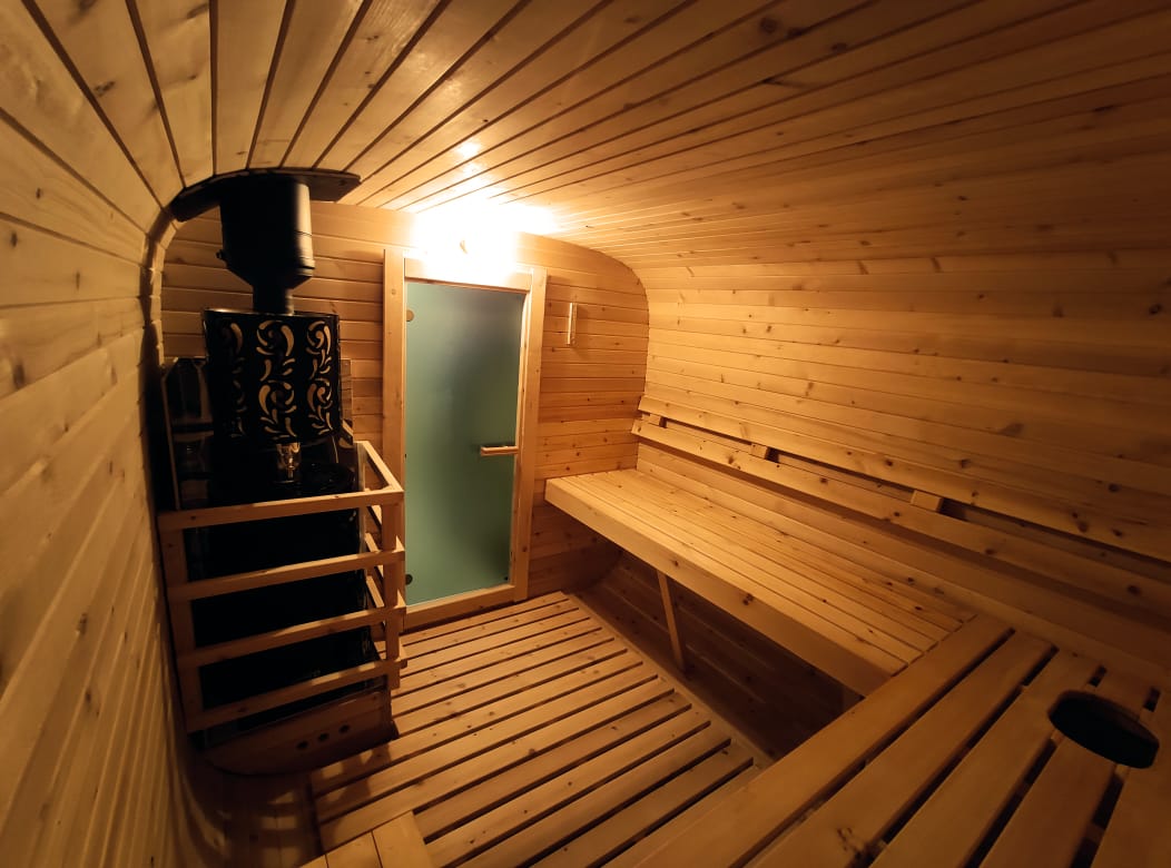 Квадро-баня 6м 2 отделения из кедра — фото
