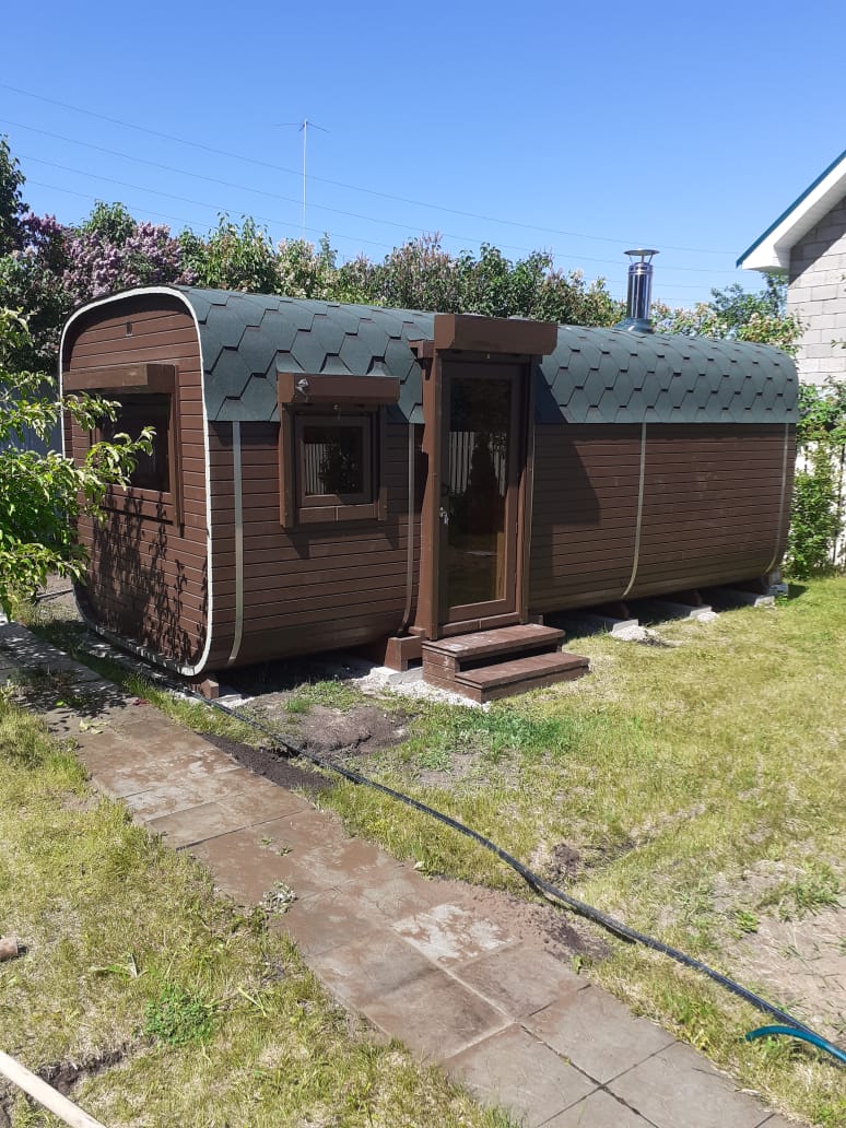 Квадро-баня 6м 3 отделения из кедра — фото