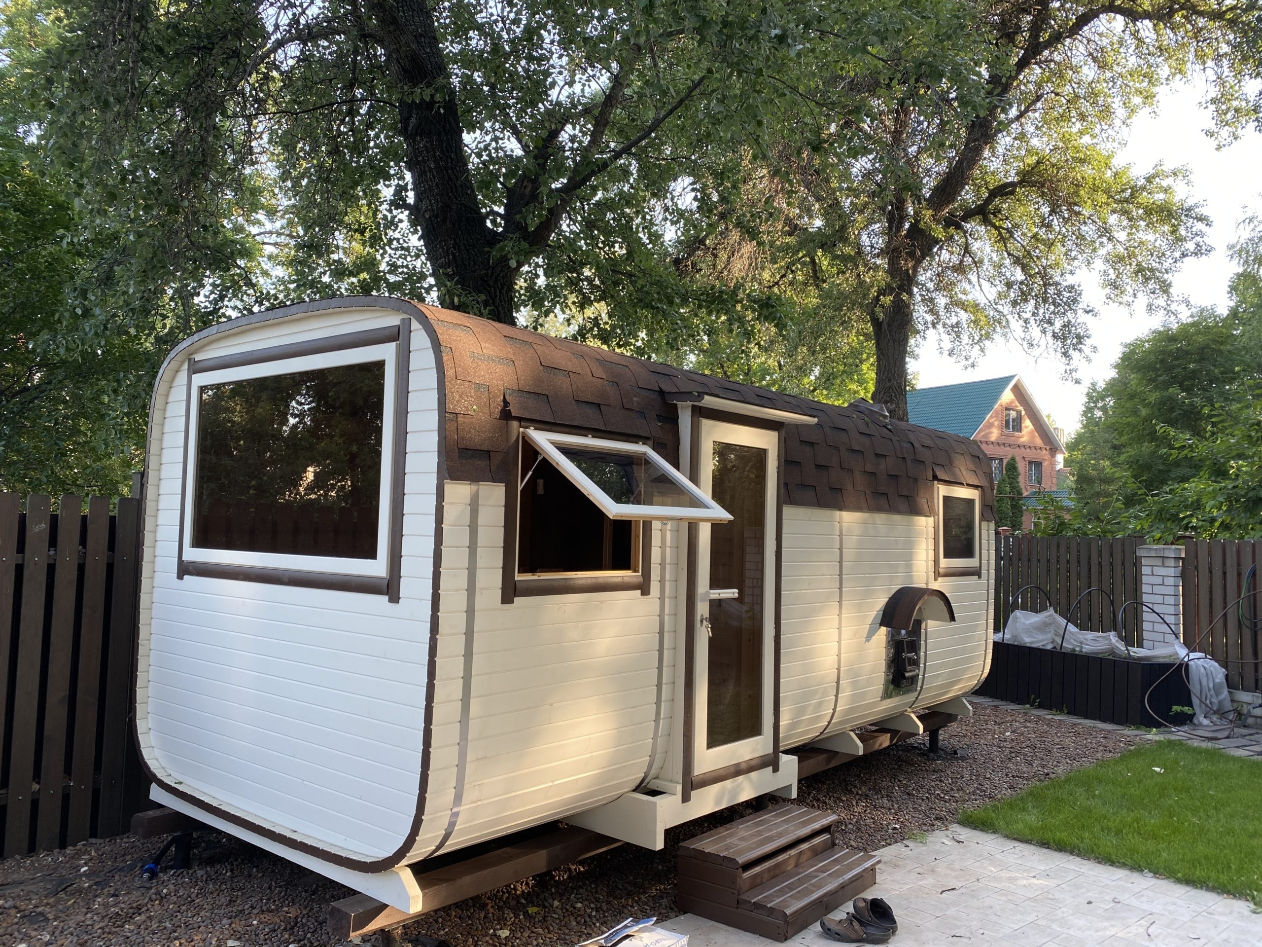 Квадро-баня 6м 3 отделения из кедра — фото