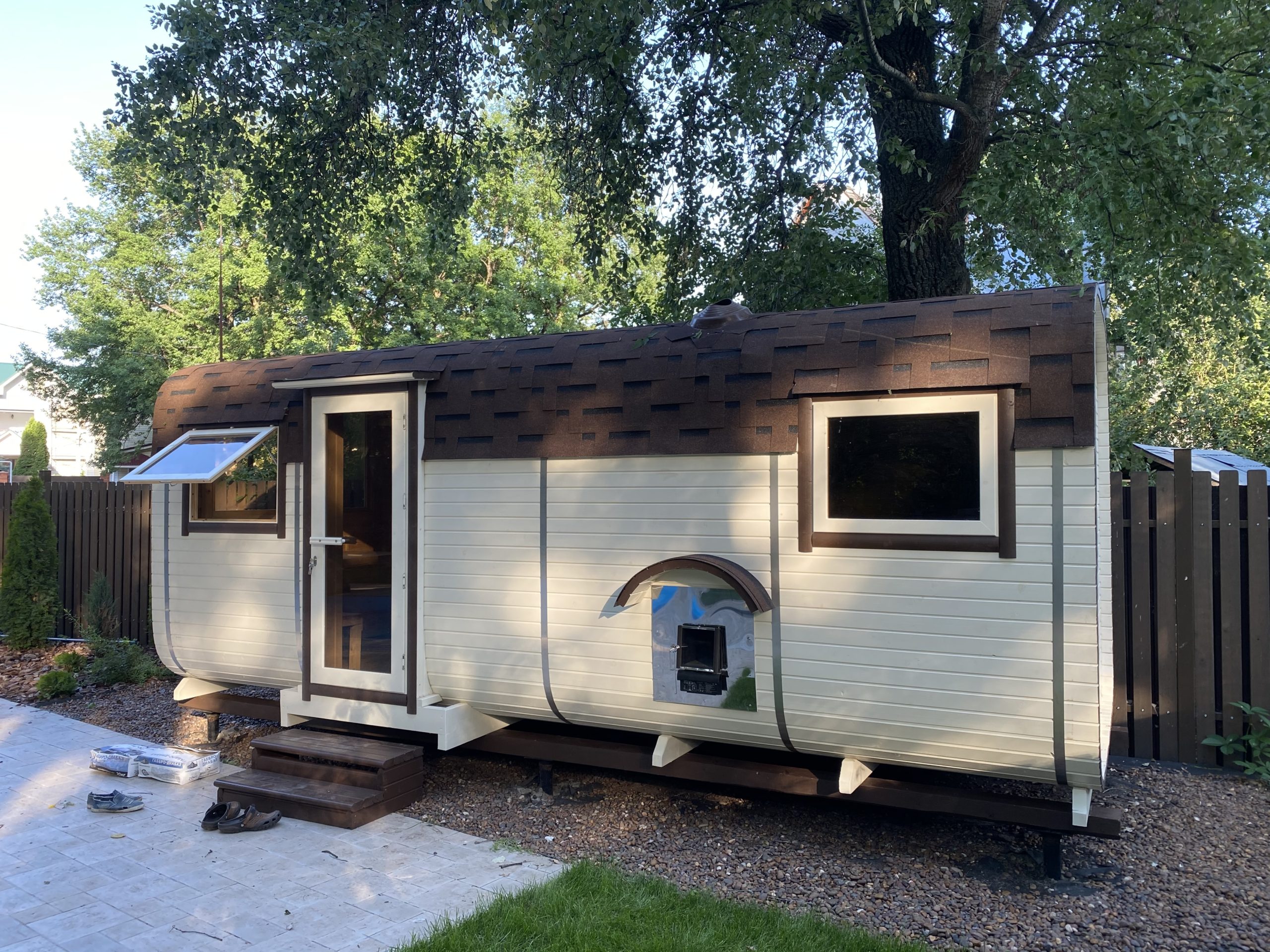 Квадро-баня 6м 3 отделения из кедра — фото