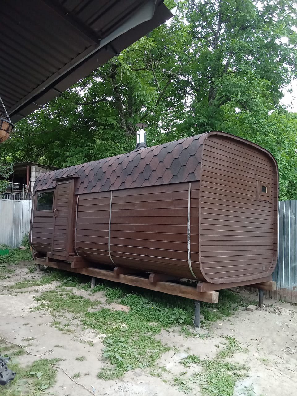 Квадро-баня 6м 3 отделения из кедра — фото